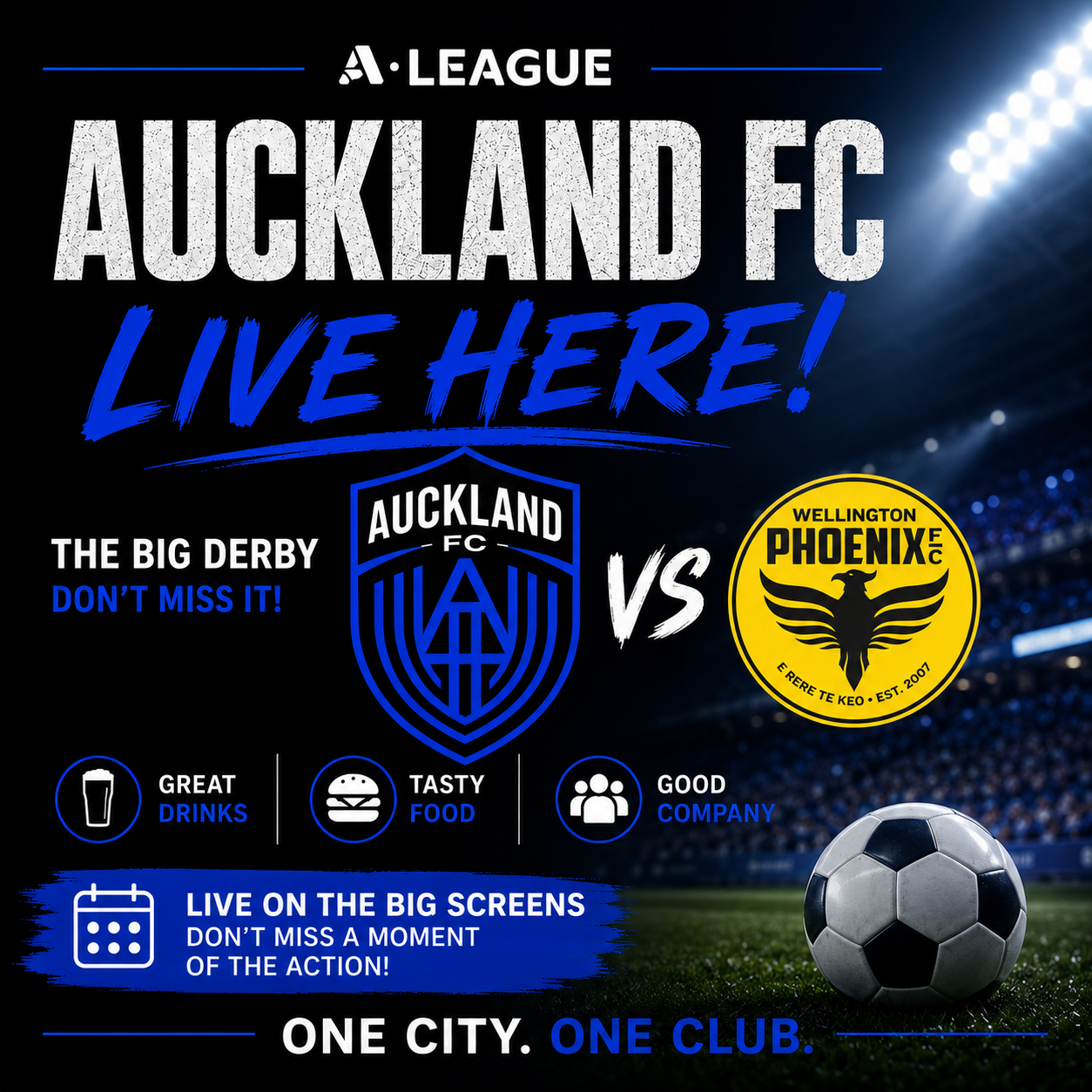 Auckland FC Vs Wellington Phoenix