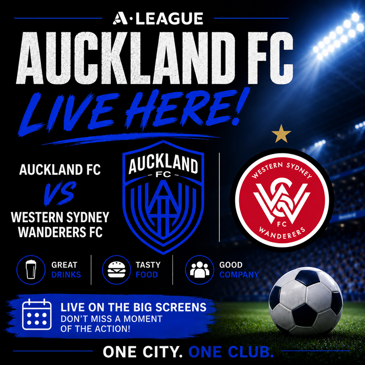 Auckland FC Vs Western Sydney Wanderers FC