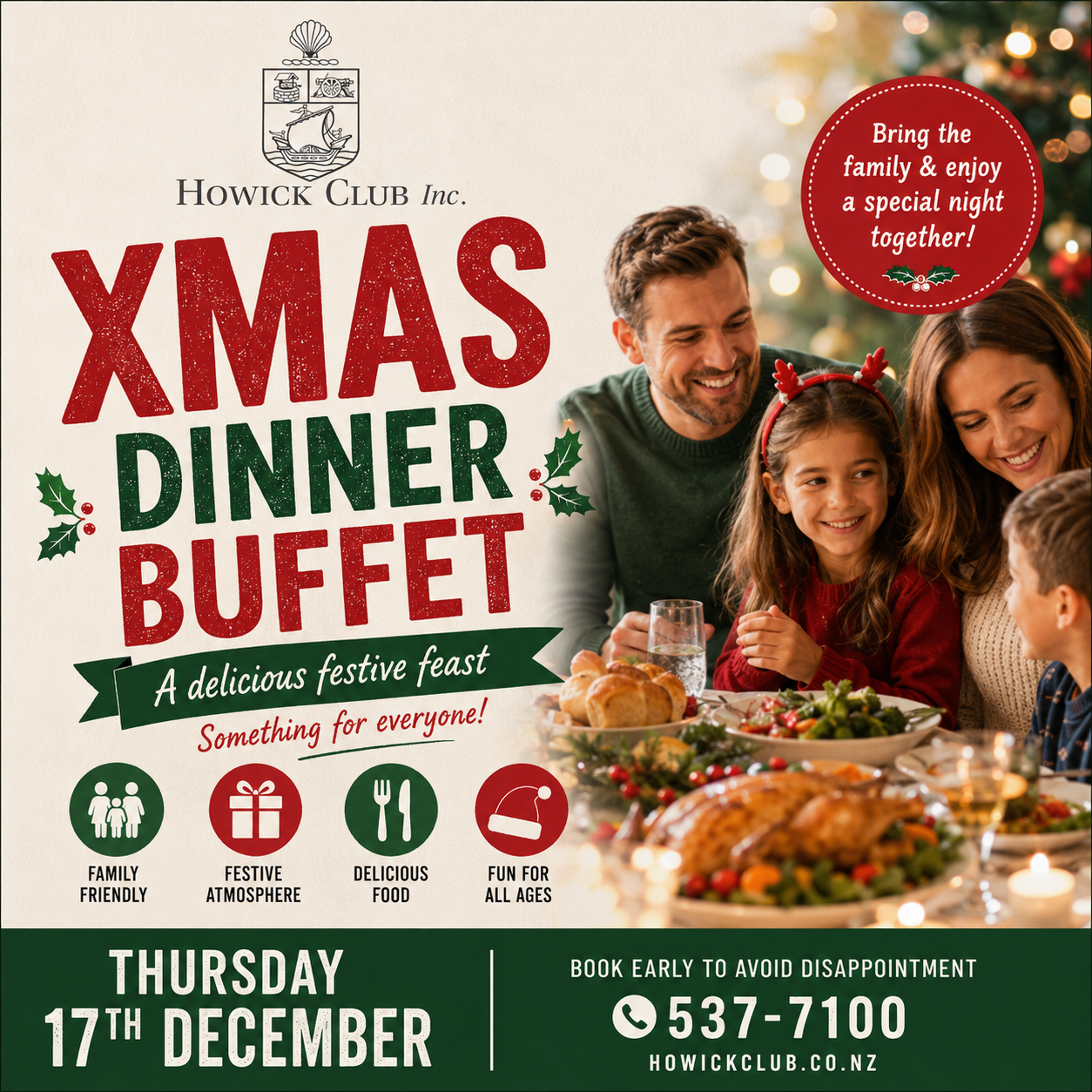Christmas Buffet Dinner 17 Dec 2026