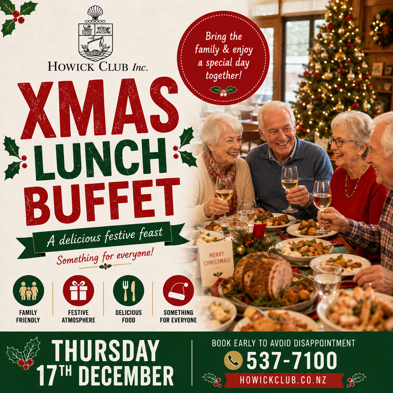 Christmas Buffet Lunch 17th Dec 2026