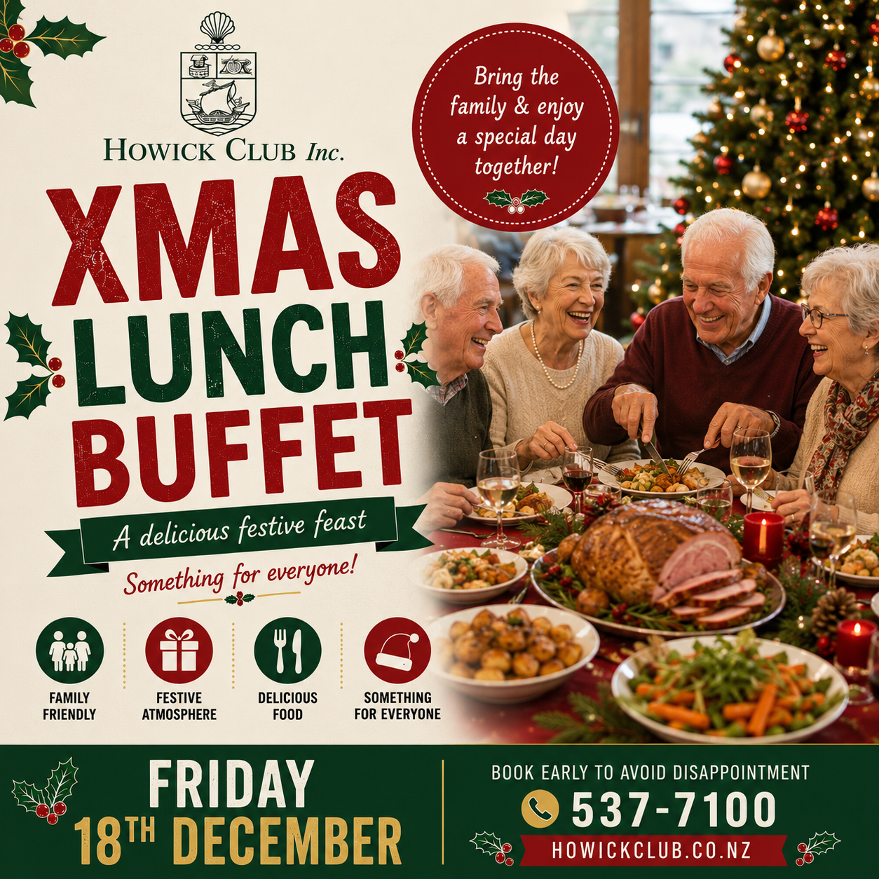 Christmas Buffet Lunch 18th Dec 2026