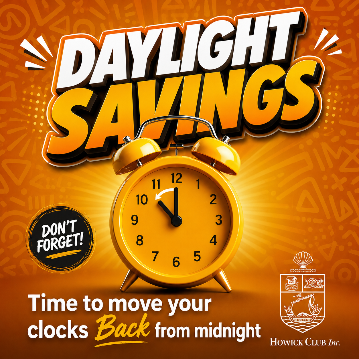 Daylight Savings April Back
