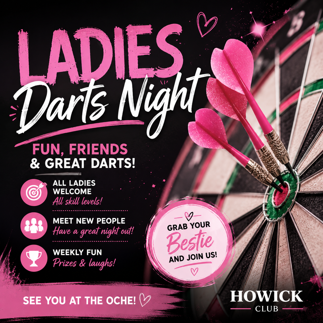 Ladies Darts Night Monday