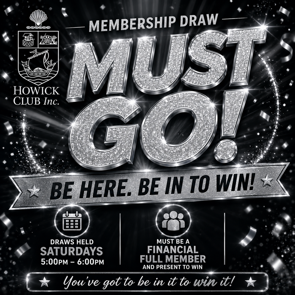 Membership Draw Saturday