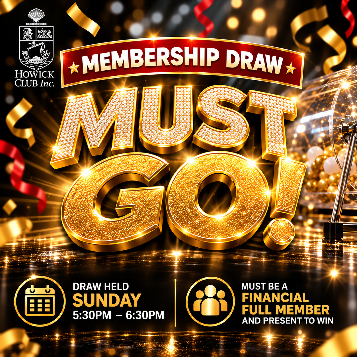 Must Go Draw Sunday