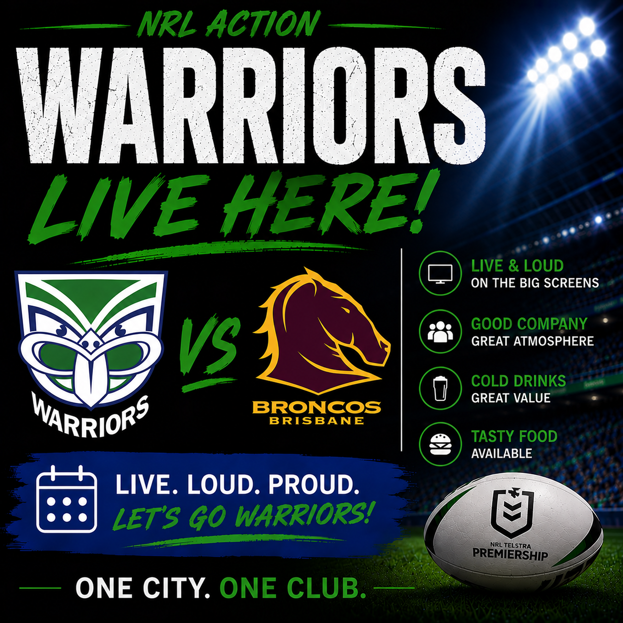 Warriors Vs Broncos