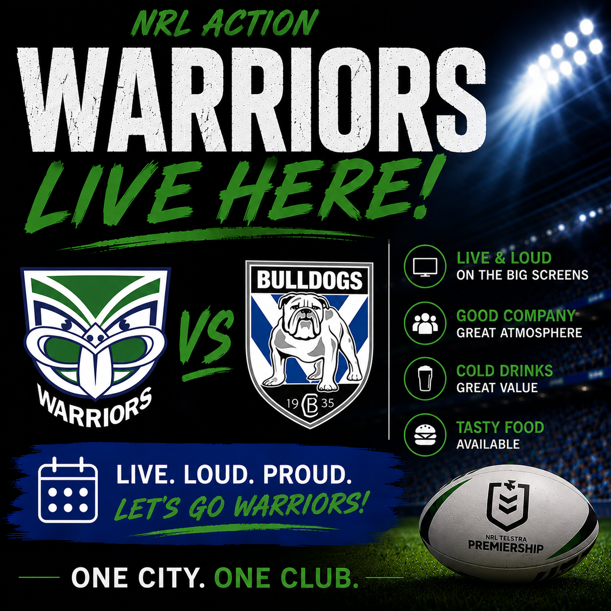 Warriors Vs Bulldogs