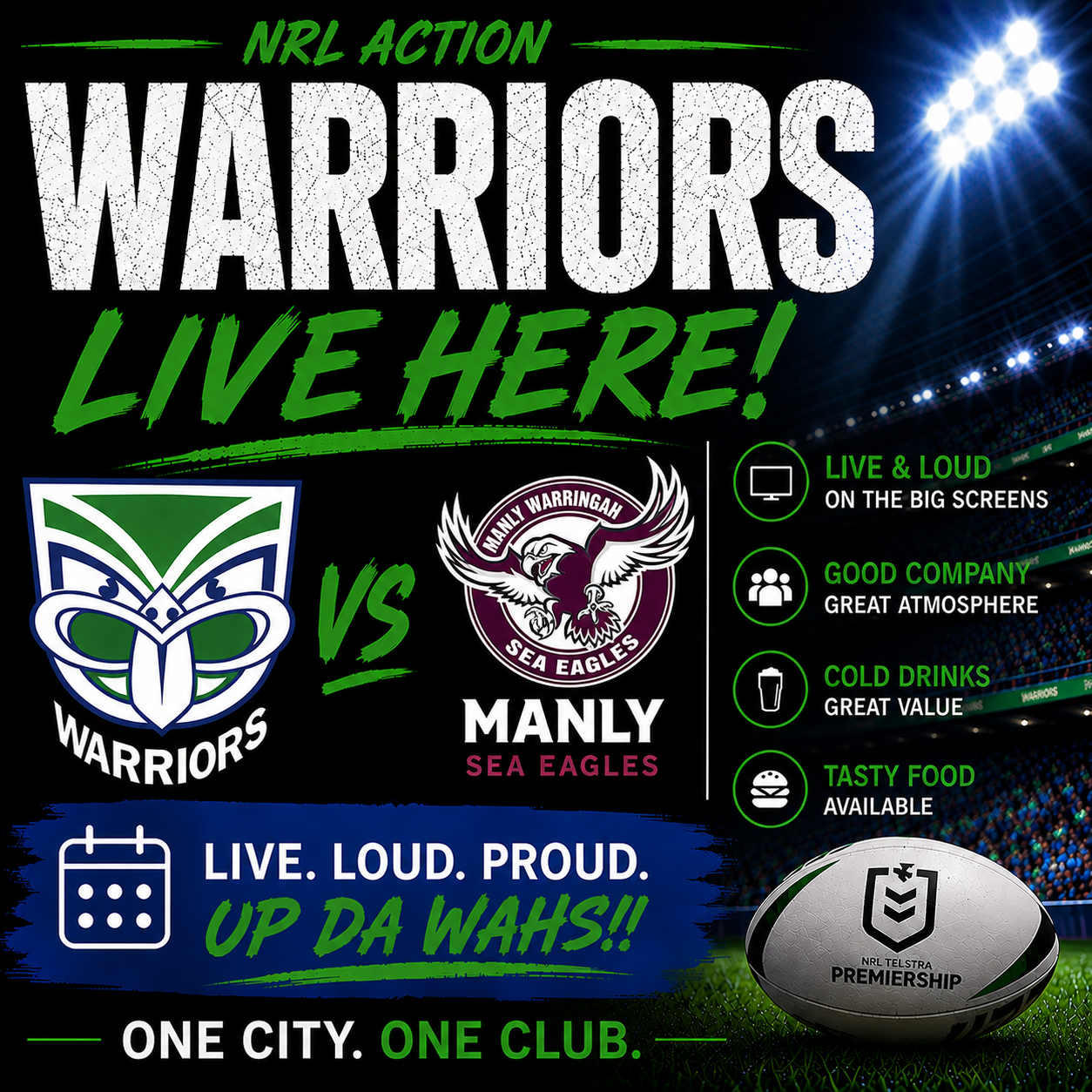Warriors Vs Manly