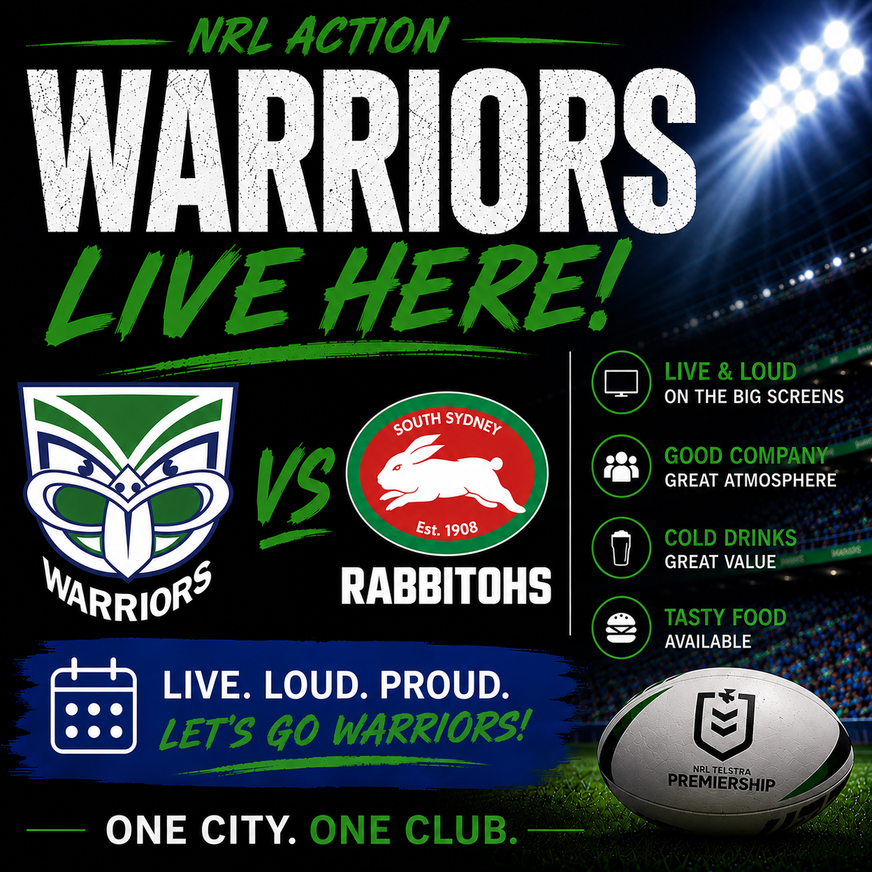 Warriors Vs Rabbitohs